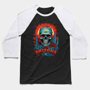 Arizona - Skull Baseball T-Shirt